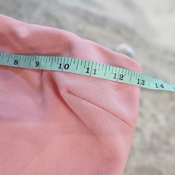 Lulus After Hours Strapless Maxi Dress Blush Pink Ruffled Side Slit Gown Size XS - Picture 11 of 12